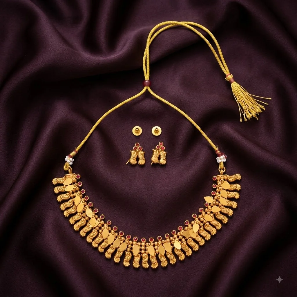 Beautiful Choker Set along with Earrings- CK0001