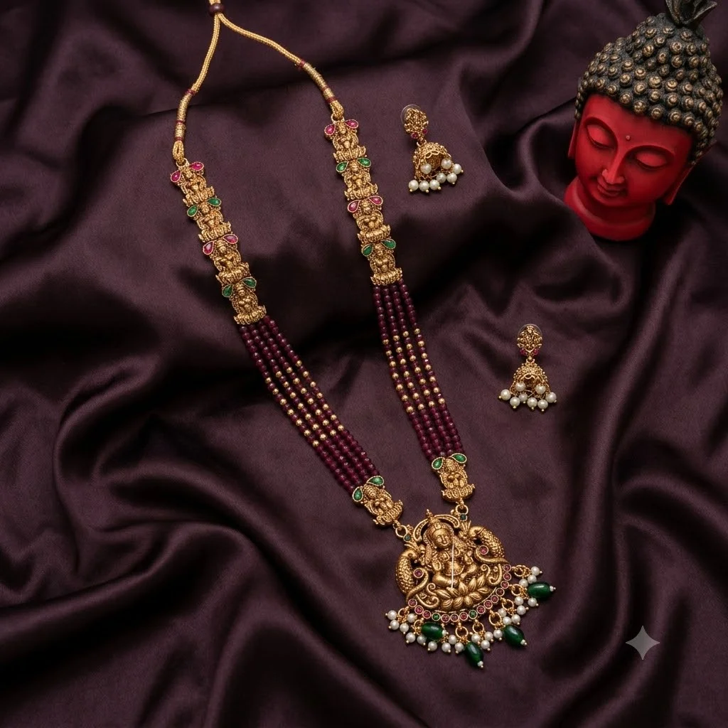 Beautiful Nakshi Haram with Earrings- NH0008