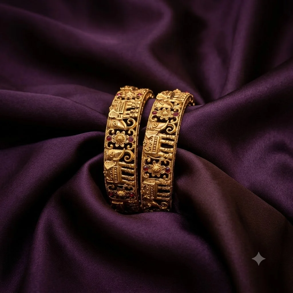 Beautiful Nakshi Bangles set with Multiple Sizes-BC0013