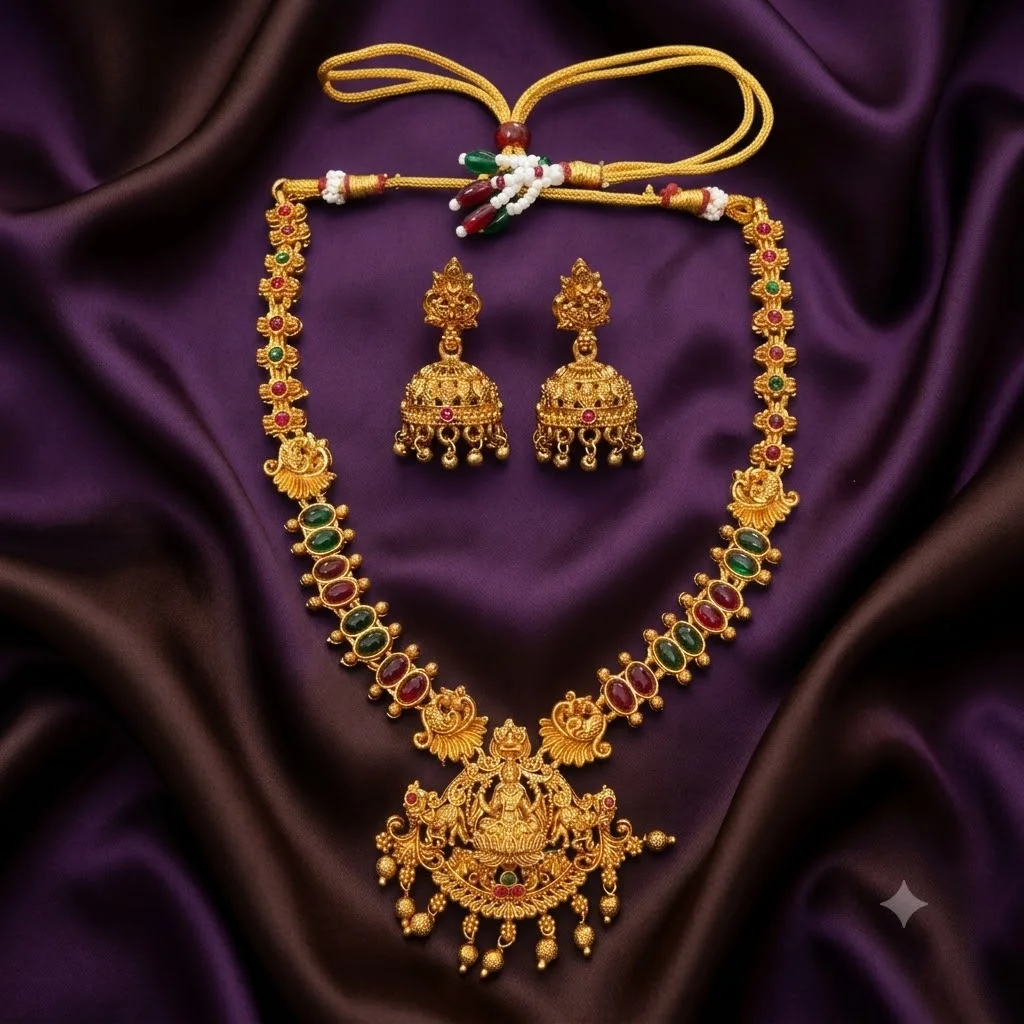 Antique Nakshi Haram with Earrings- NH0031