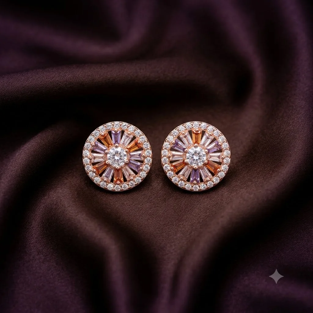 Beautiful Multi Colored Stones Studds-ER0003