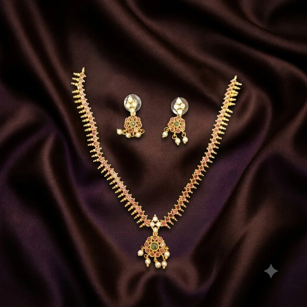 Beautiful Necklace with Earrings- NN0034