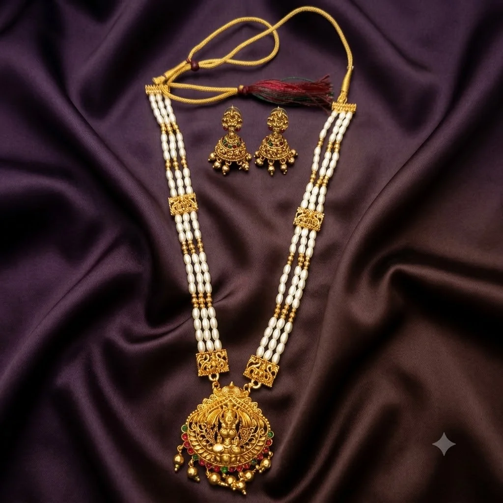 Beautiful Nakshi Haram with Earrings- NH0034