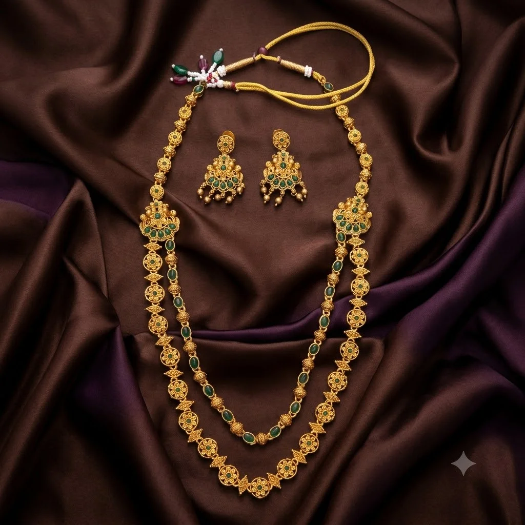 Beautiful Nakshi Haram with Earrings- NH0054