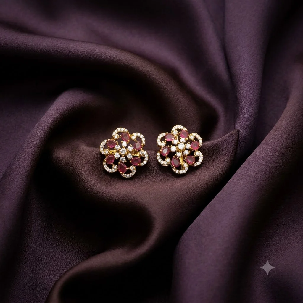 Beautiful Multi Colored Stoned Studds- ER0022