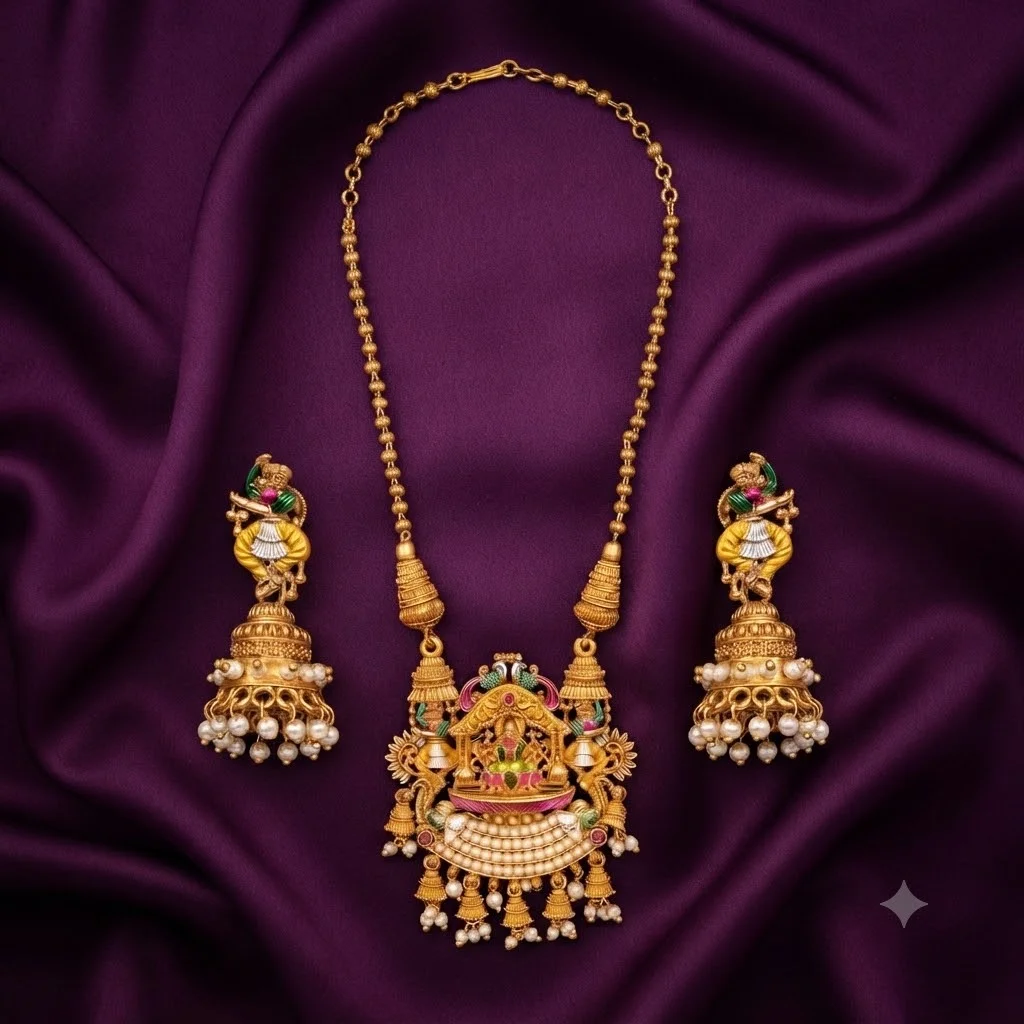 Beautiful Nakshi Haram with Earrings- NH0067