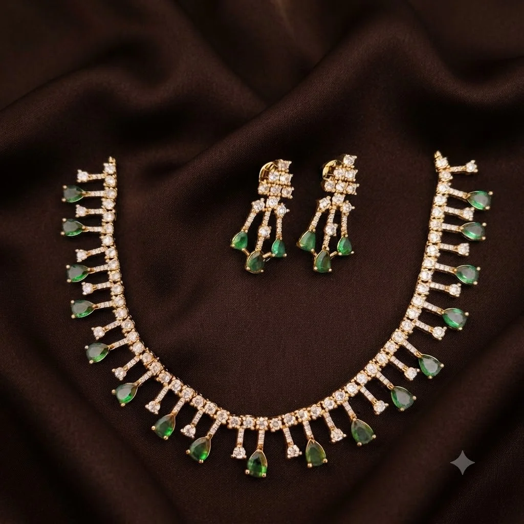 Beautiful Premium Quality Necklace with Earrings- NN0068