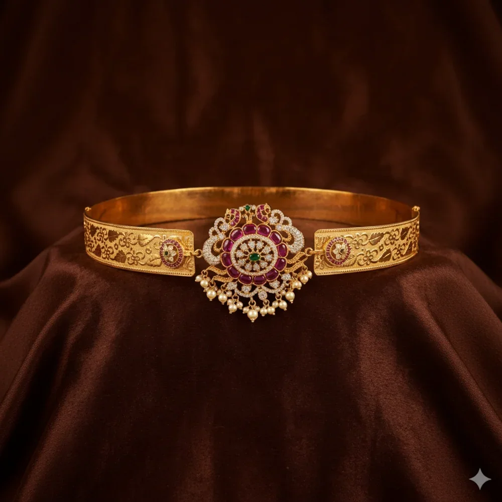 Mozointe Kundan Waist Belt - SWB0016