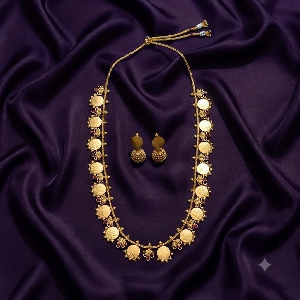 Lakshmi Kaasu Long Haram With Jhumki - SNH0018