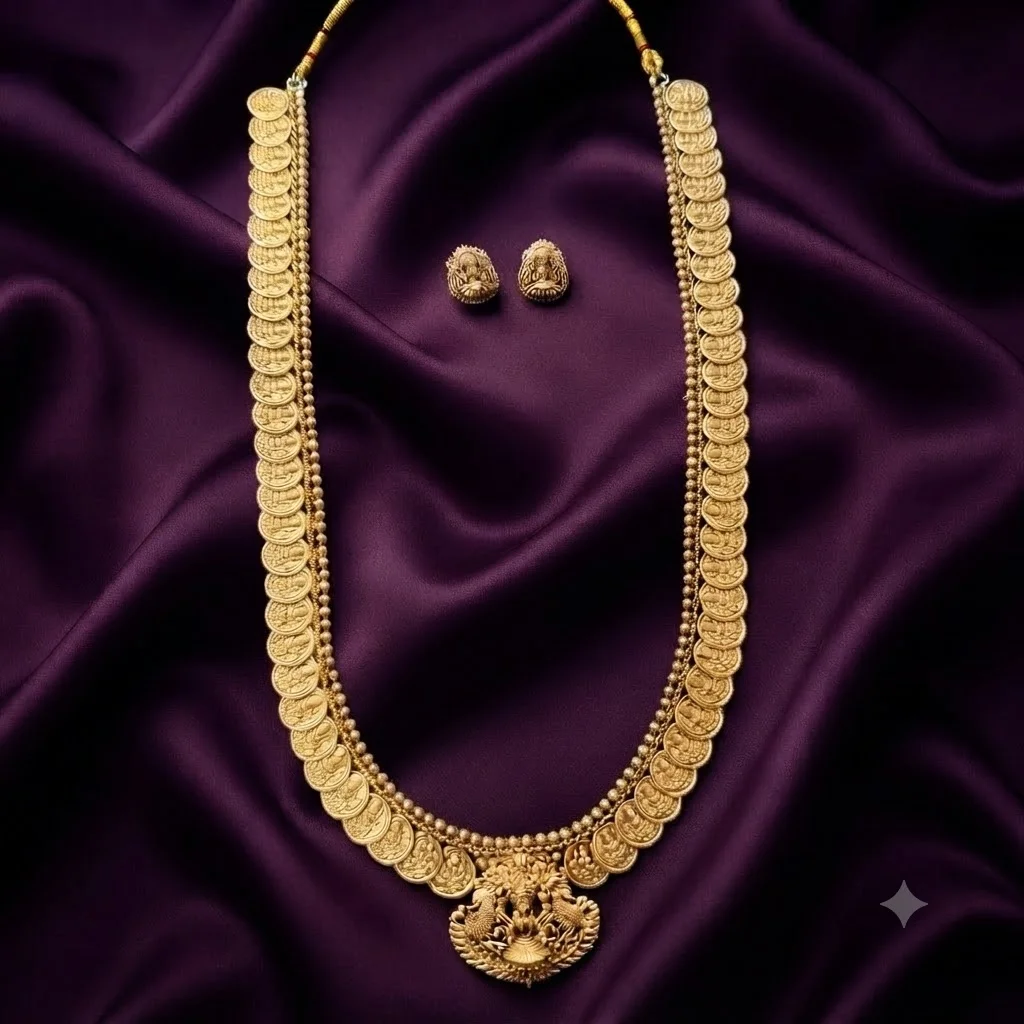 Lakshmi Kaasu With Beautiful Lakshmi Pendant - SNH00237