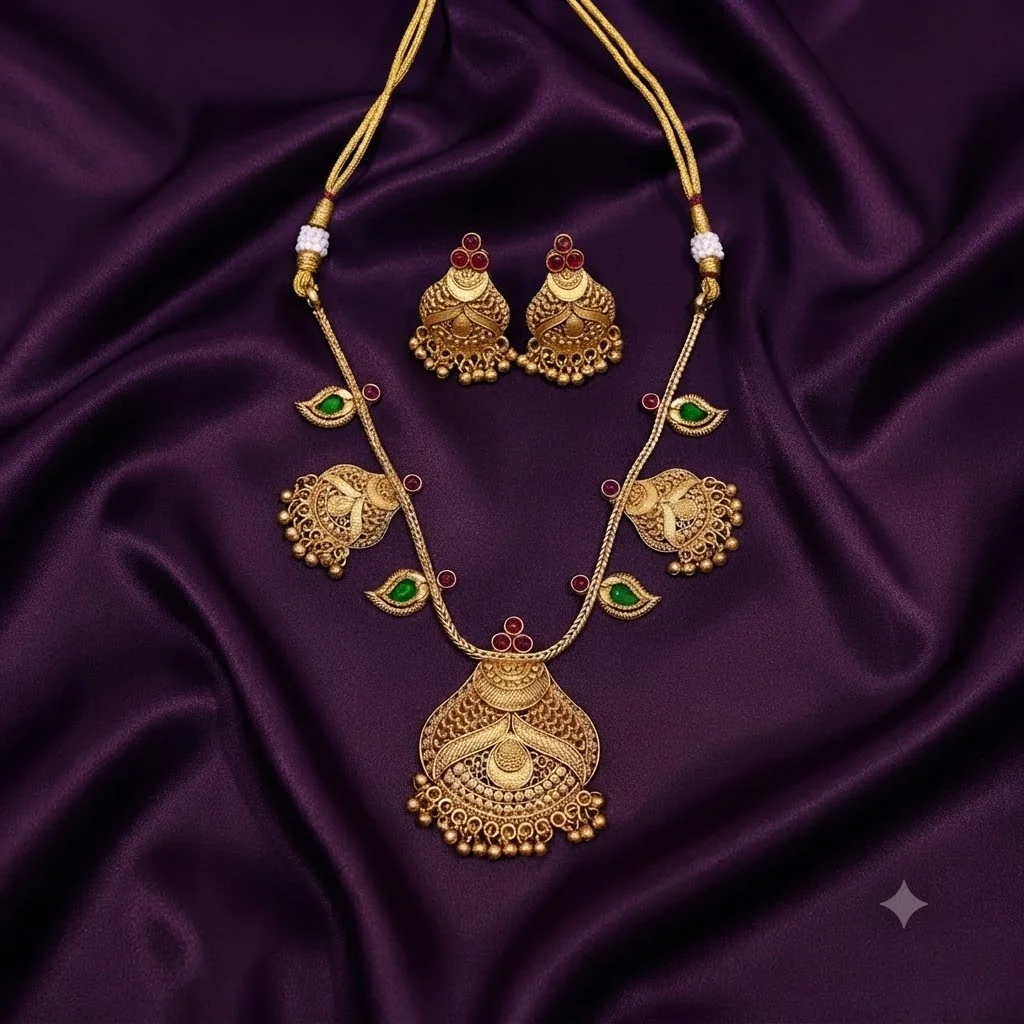 Antique Nakshi Necklace - SNN00486