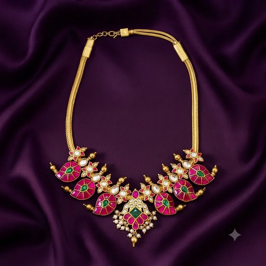 Mango Jadau Kundan Necklace - SKN0091